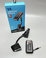 ФМ Модулятор на гнучкій ніжці Y4 — автомобільна зарядка 2 USB по 2,1 А 12-24v з Bluetooth (Y4) трансмітер FM