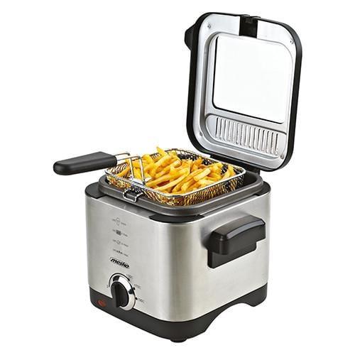 Фритюрниця масляна Mesko MS 4910 (900 Вт, чаша 1.5 л, регулювання температури, нержавіюча сталь), фото 1