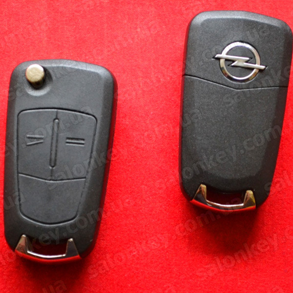 Ключ викидний Opel Corsa D, 2007-2014, 2 кнопки HU100, PCF7941 ID46, 433Mhz ASK, 13.188.284