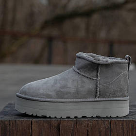 Женские низкие угги на платформе UGG Ultra Mini Platform Chestnut