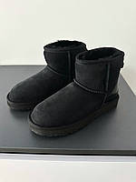 Уггі чорні, UGG BLACK LACQUER premium