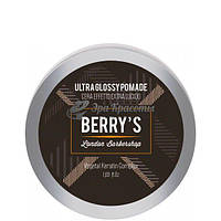 Помада для волос моделирующая с ультраблеском Glossy Pomade Berry's Brelil, 50 мл