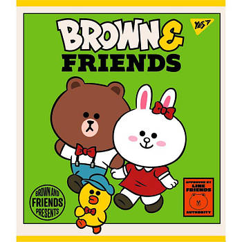Зошит для записів "Line Friends" 12 лінія 766806 G-Rich