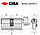 Циліндр CISA C2000 ключ/тумблер нікель матовий (Італія), фото 3