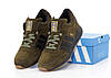Чоловічі зимові кросівки Adidas INIKI mid Winter Brown (Коричневі) Взуття Адідас Інікі замшеві з теплим хутром зима В'єтнам, фото 3