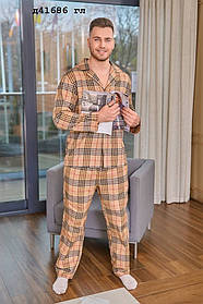 Піжама чоловіча клітинка  д41686 гл