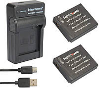 Сменный аккумулятор Newmowa DMW-BCM13 (2 шт.) и портативное зарядное устройство Micro USB для Panasonic DMW-BC