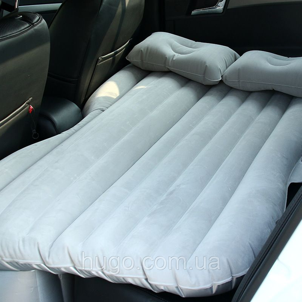 Матрац надувний в авто + 2 подушки, 140х90х45 см, Car Travel Bed / Автомобільний матрац на заднє сидіння