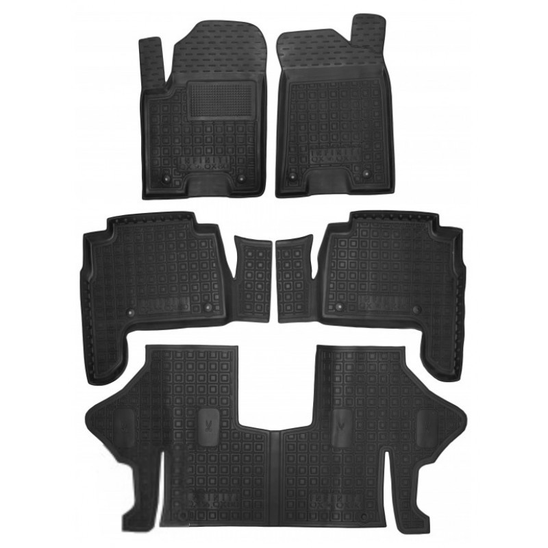 Килимки в салон Infiniti QX56/QX80 2010-7 місць Автогум (Avto-Gumm)