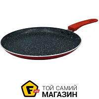 Круглая сковорода для блинов «Con Brio» ( Eco Granite 23см, красный (CB-2324) ) подходит для газовых плит, для