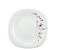 Тарелка десертная Vittora Square Фиолетовая ветвь V-215SPB 21.5 см h