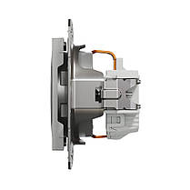 Розетка Schneider Electric Asfora алюміній одинарна із заземленням внутрішня EPH2900161, фото 5