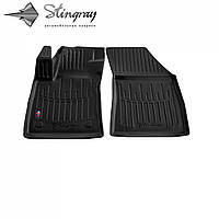 Автомобильные коврики в салон Stingray на для Renault Megane 4 15- 2шт Рено Меган черные 3