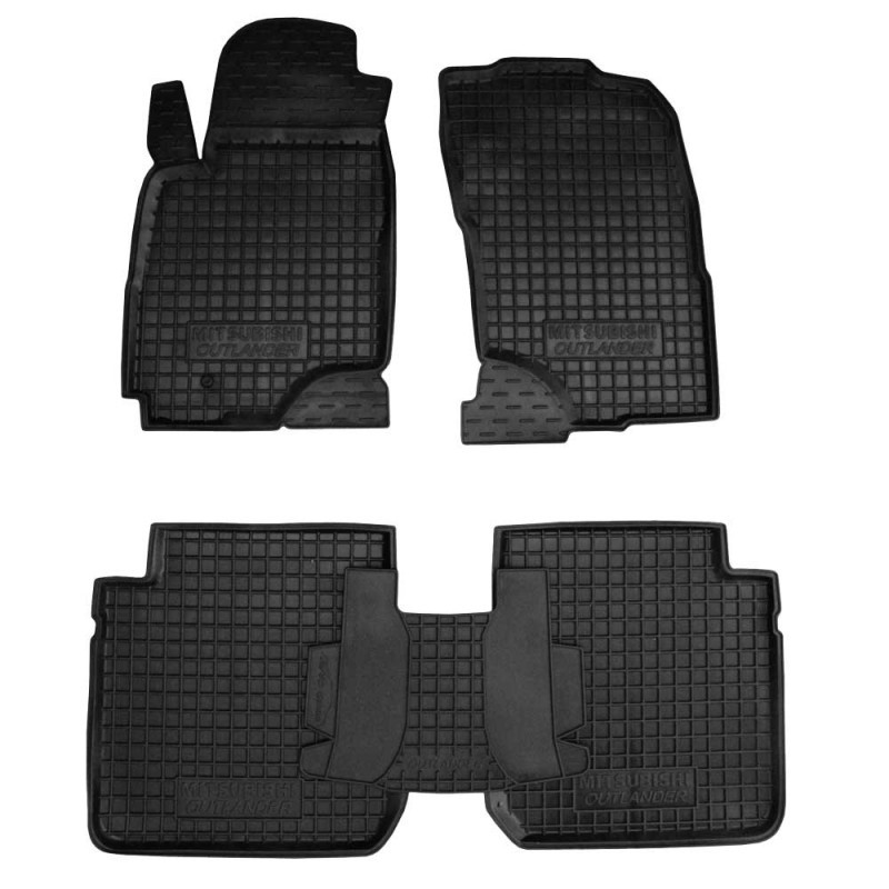 Кілімки в салон Mitsubishi Outlander 2003-2007 (АКПП) Автогум (Avto-Gumm)