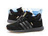 Чоловічі зимові кросівки Adidas INIKI mid Winter Black (Чорні) Взуття Адідас Інікі замшеві тепле хутро зима В'єтнам, фото 3