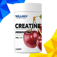 Креатин Моногидрат Creatine Monohydrate Willmax 500 грамм со вкусом вишни