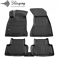 Автомобильные коврики в салон Stingray на для Audi A4 B9 15-22 5шт Ауди А4 черные 3