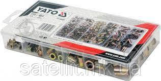 Нитогайка сталева набор YATO; М3-М10, 150 шт., YT-36481