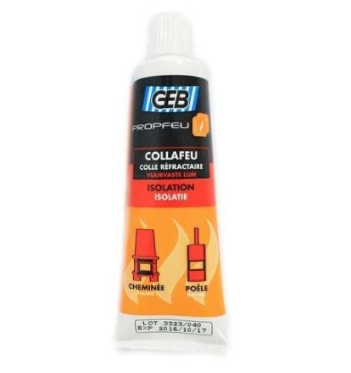 Клей вогнетривкий GEB Collafeu (50 г) для фіксації ізоляційних матеріалів (Франція), фото 1