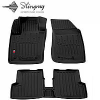 Автомобильные коврики в салон Stingray на для Fiat 500x 14- 5шт Фиат 500х черные 2
