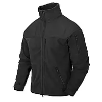 Куртка флисовая Helikon-Tex Classic Army Jacket-Fleece-Black,тактическая мужская черная флисовая кофта хеликон