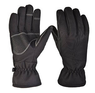 Сенсорні непродувні рукавиці на флісі (softshel) зимові L / 9" / 23 див.