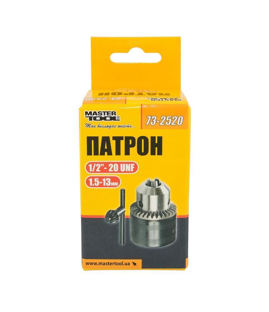 Патрон для дрели с ключем Mastertool - 1/2" x 20, 1,5-13 мм - фото 5 - id-p2032005816