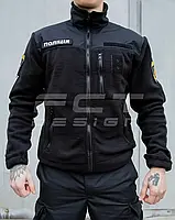 Кофта Куртка тактична флісова чорна для Поліції