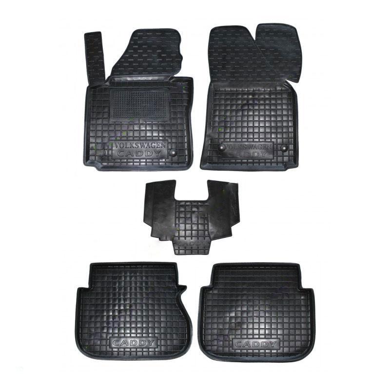 Килимки в салон Volkswagen Caddy 2004- (3 двері) Автогум (Avto-Gumm)