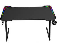 Стіл ігровий XTRIKE ME DK-05 Gaming Desk RGB Llight, Black 110x60x74мм.