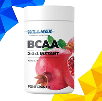 Аминокислоты BCAA Бсаа Willmax BCAA 2:1:1 Instant 400 г со вкусом граната