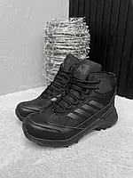 Мужские зимние ботинки черные Profisport , стильные мужские кроссовки зимние не меху водонепроницаемые