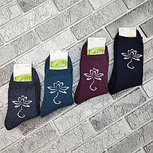 Шкарпетки жіночі середні зимові з махрою р.36-40 лілія асорті LUXE 30038495
