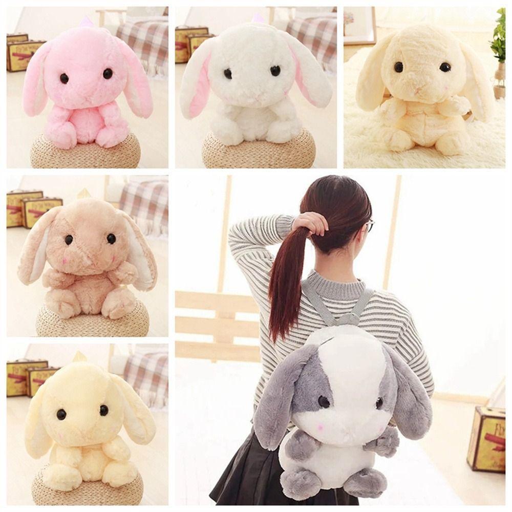 Великий плюшевий рюкзак кролик