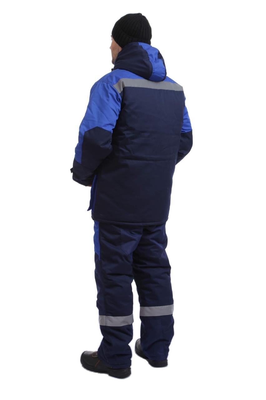 Куртка рабочая утепленная ЭЛИТОН, темно-синий/василек - фото 6 - id-p2031997786