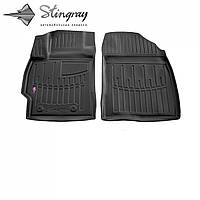 Автомобильные коврики в салон Stingray на для Toyota Auris E150 07-12 2шт Тойота Аурис черные 3