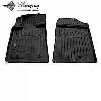 Автомобильные коврики в салон Stingray на для TOYOTA AVENSIS T25 03-09 2шт Тойота Авенсис черные 3