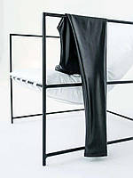 Жіночі лосини з еко-шкіри на флісі, Лосини з високою посадкою екошкіри з утепленням