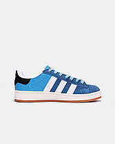 Жіночі Кросівки Adidas Campus 00s Bright Blue Dark Marine / Адідас Кампус 00 Брайт Дарк Марін Сині, фото 3