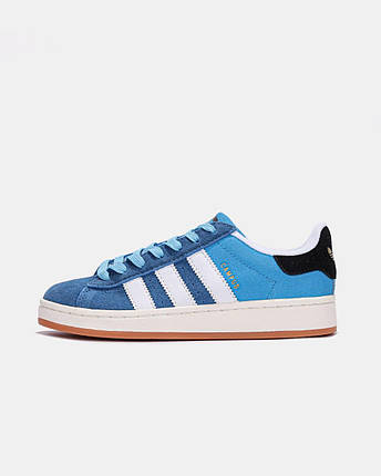 Жіночі Кросівки Adidas Campus 00s Bright Blue Dark Marine / Адідас Кампус 00 Брайт Дарк Марін Сині, фото 1