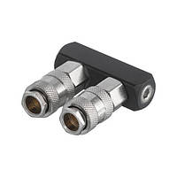 Разветвитель воздуха Intertool - 1/4" x 2 выхода I с быстроразъемным соединением