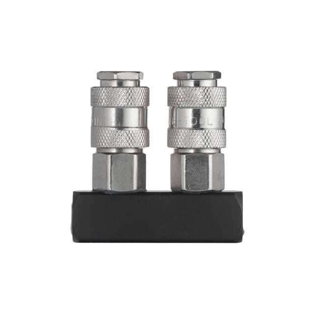 Разветвитель воздуха Intertool - 1/4" x 2 выхода I с быстроразъемным соединением - фото 3 - id-p2031997680