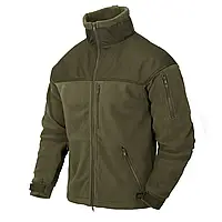 Куртка флісова Helikon-Tex Classic Army Jacket-Fleece-Black, тактична чоловіча чорна флісова кофта хелікон