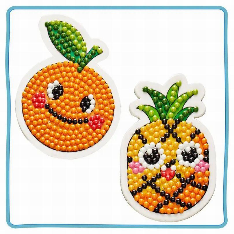 Набір алмазної мозаїки ColorArt Набір магнітиків для алмазної мозаїки Апельсин і ананас (CLR-FM56) 0 (Без підрамника), фото 1