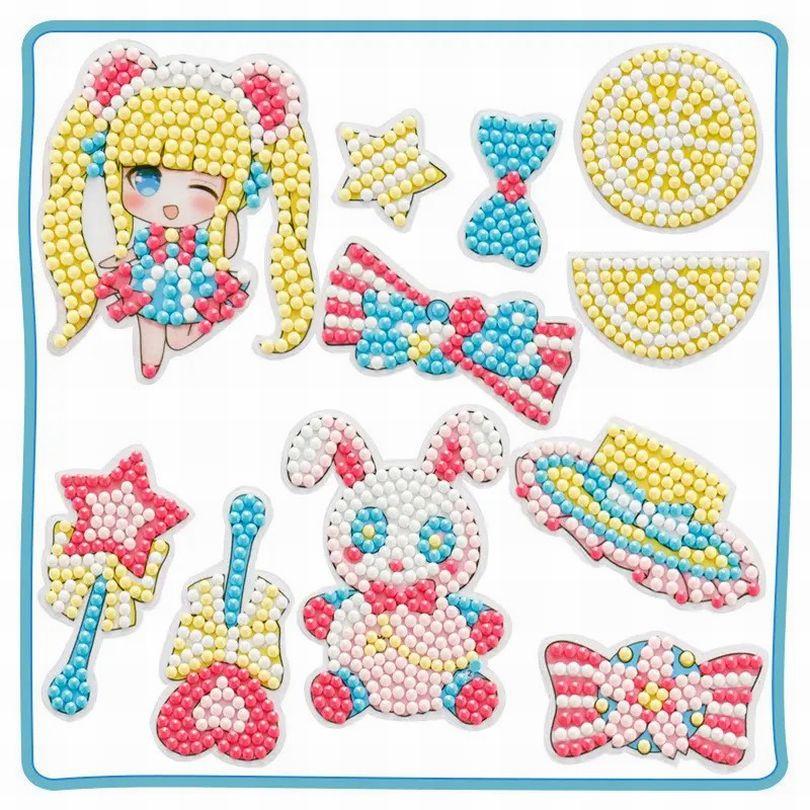 Картина алмазами ColorArt Стікери алмазна мозаїка Для дівчаток (CLR-SK02) 0 (Без підрамника), фото 1