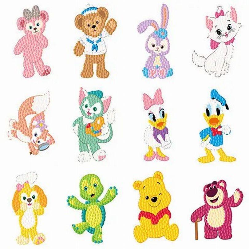 Картина зі страз ColorArt Наклейки мозаїка Мультяшні (CLR-SK04) 0 (Без підрамника), фото 1