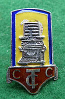 Знак ССТС (Союз советских торговых служащих) 1924 год серебро 925 проба,горячая эмаль(3 цвета) муляж