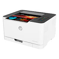 Принтер HP 4ZB95A Color Laser 150nw, Белый