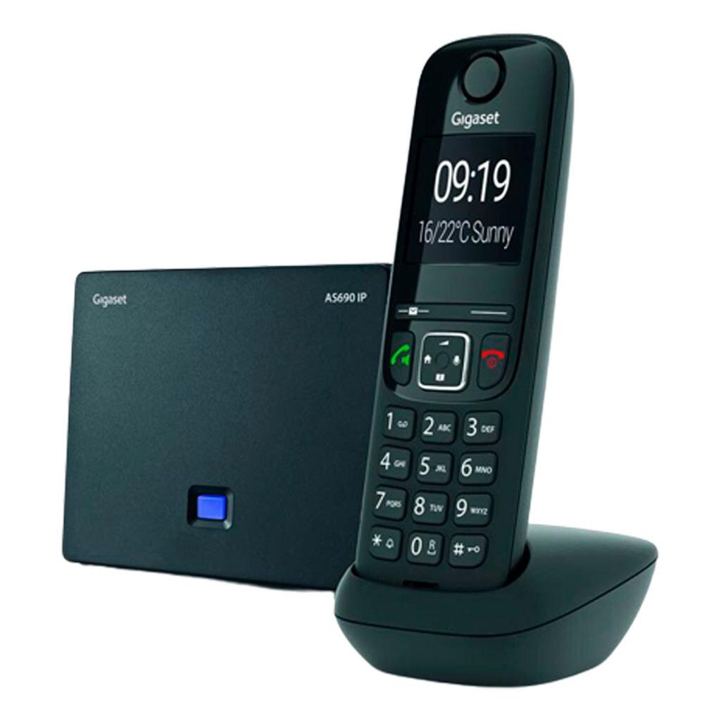 Радіотелефон DECT Gigaset AS690 IP, Чорний