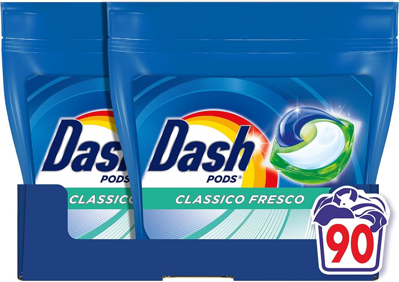 Капсули для прання універсального білизни Dash Classico 3 в 1 90 шт, фото 1